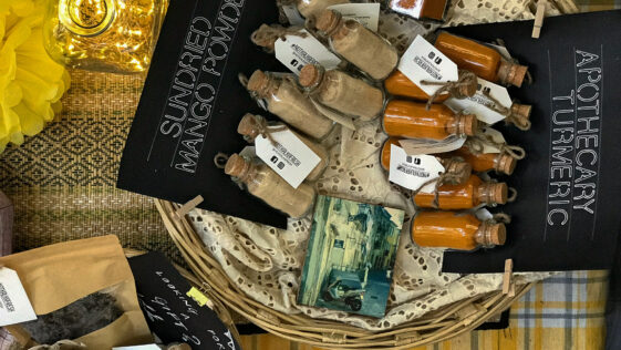 apothecary turmeric and sundried mango powder