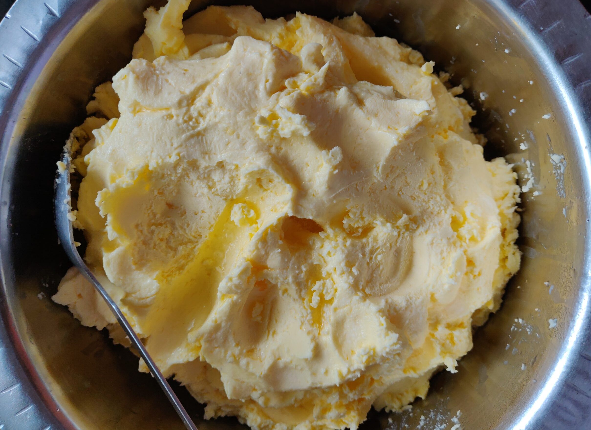A bowl filled with liquid gold aka pure ghee.